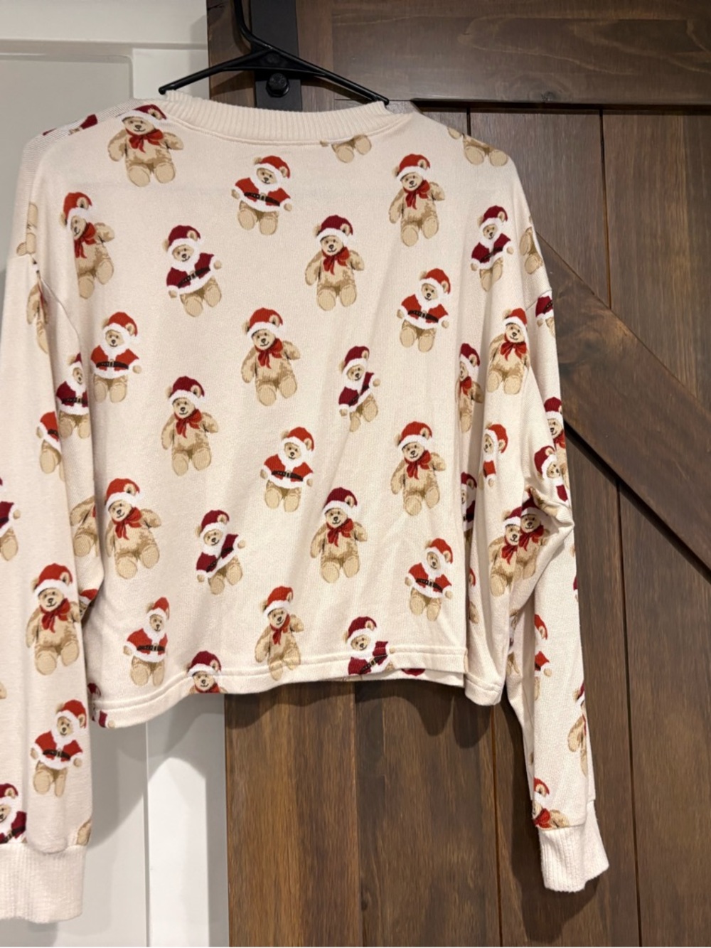 American Eagle Christmas bear long sleeve shirt - Picture 2 of 3